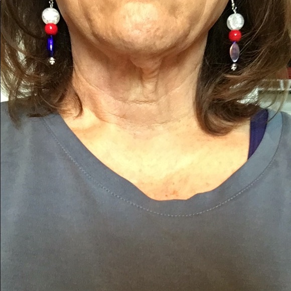 Patriotic bracelet and earrings - Picture 3 of 3